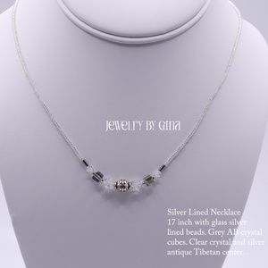Silver Lined Necklace